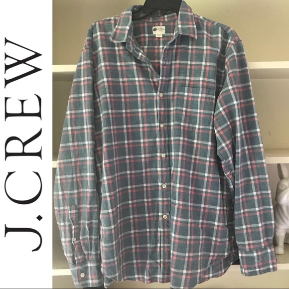 J. Crew Other - J. CREW Men’s Plaid Washed Shirt Sz L